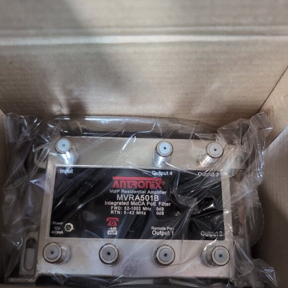 Antronix MVRA501B/AC VoIP Integrated Residential Amplifier Signal Cable Booster - Picture 2 of 5